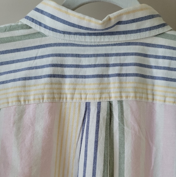 GAP -Sz M- Striped Multicolor Men's Cotton Shirt - Picture 9 of 12